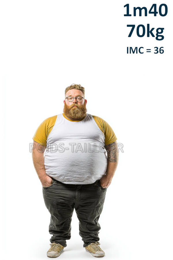 Homme 1m40 70kg
