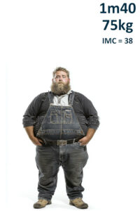 Homme 1m40 75kg