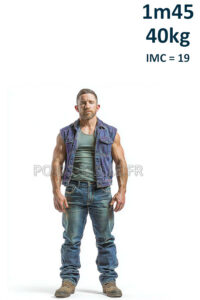 Homme 1m45 40kg