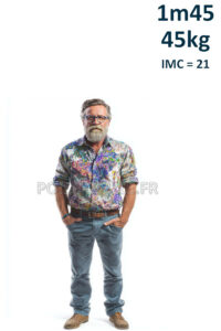 Homme 1m45 45kg
