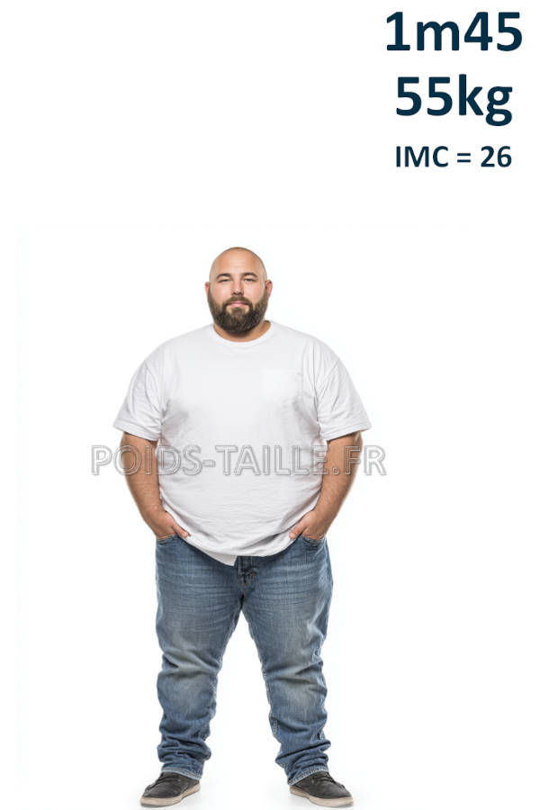 Homme 1m45 55kg