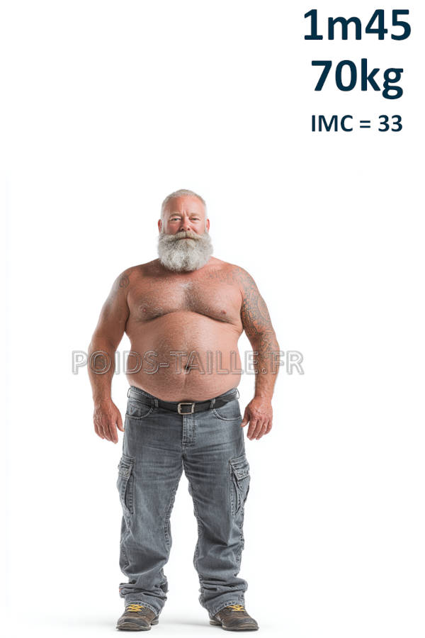 Homme 1m45 70kg