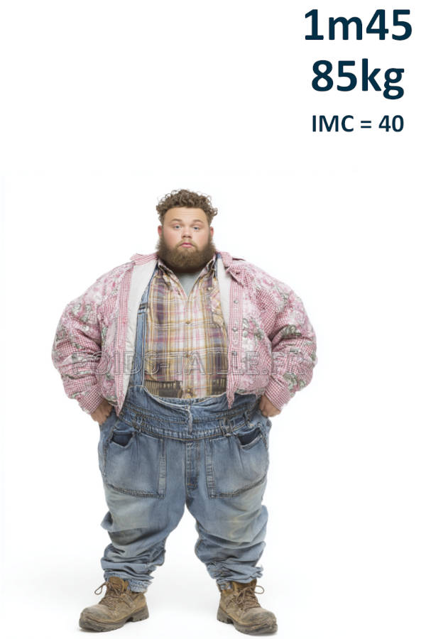 Homme 1m45 85kg
