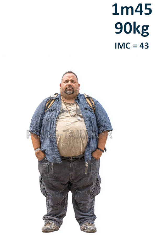 Homme 1m45 90kg