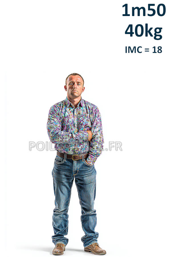 Homme 1m50 40kg