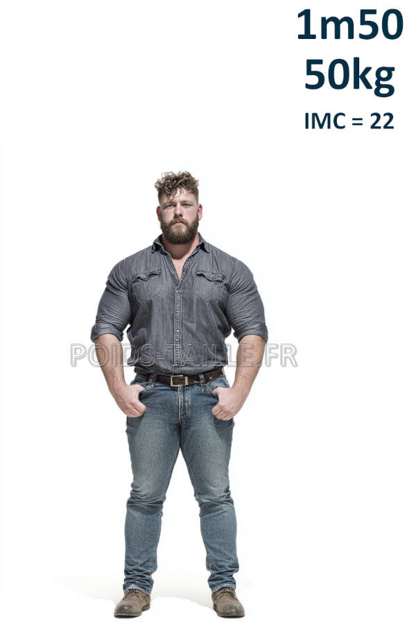 Homme 1m50 50kg