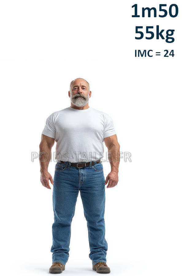 Homme 1m50 55kg