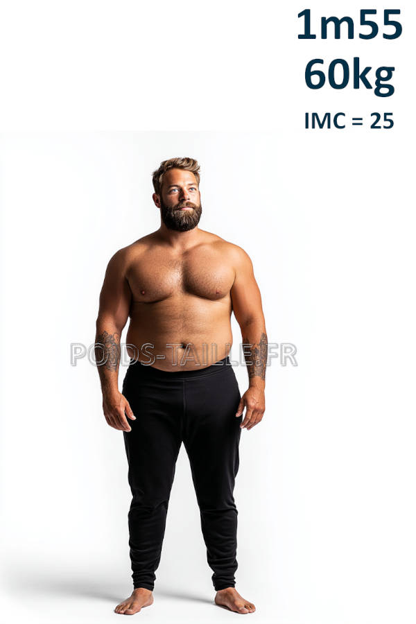 Homme 1m55 60kg