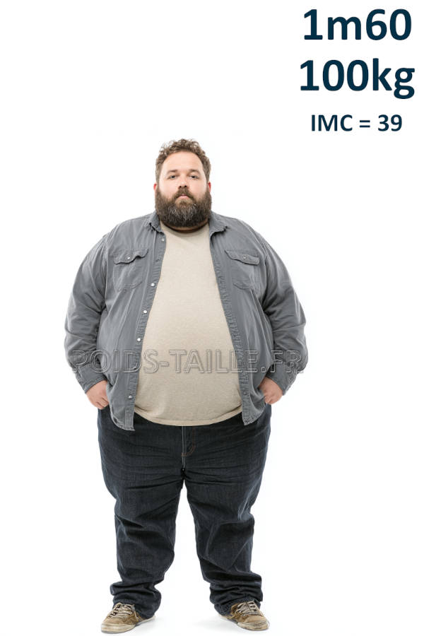 Homme 1m60 100kg