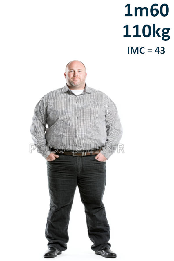 Homme 1m60 110kg