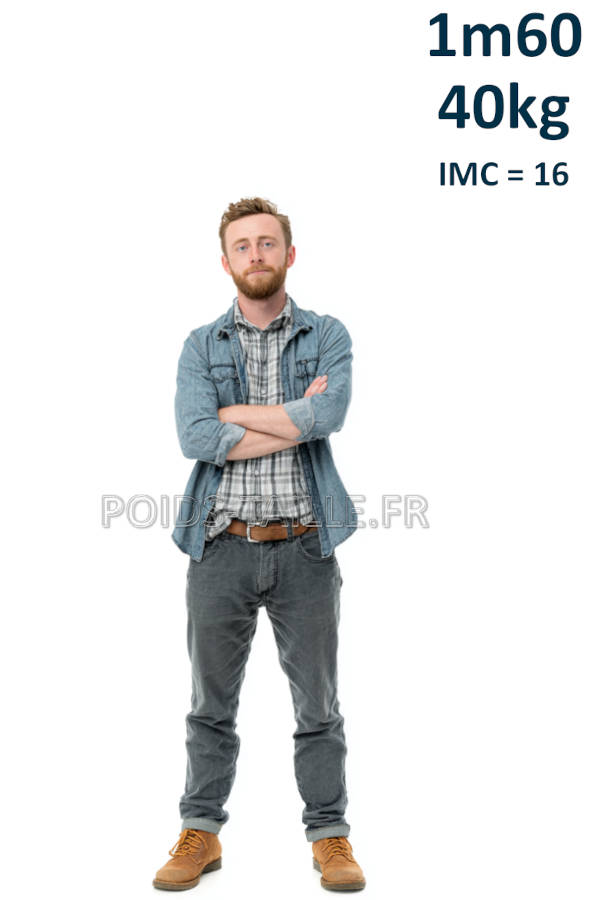 Homme 1m60 40kg