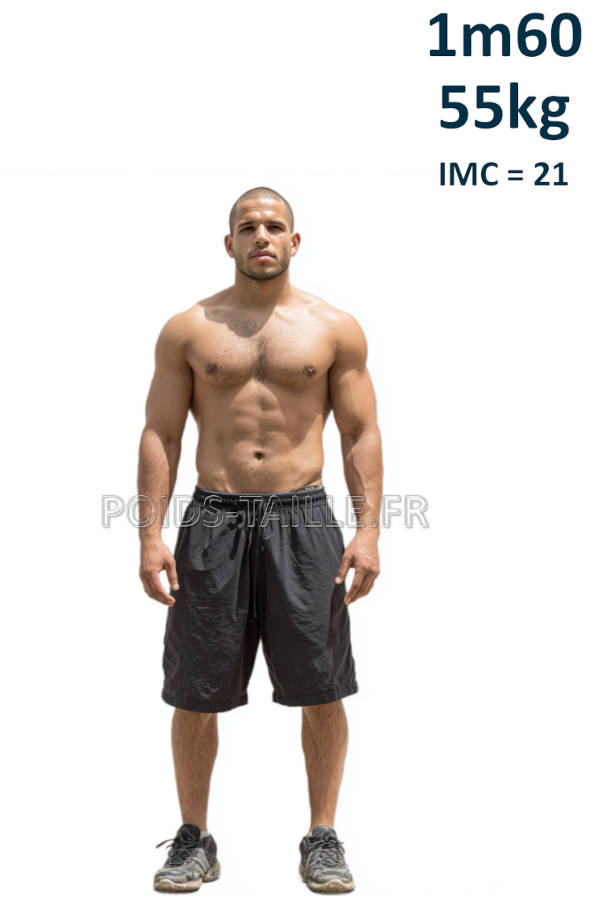 Homme 1m60 55kg
