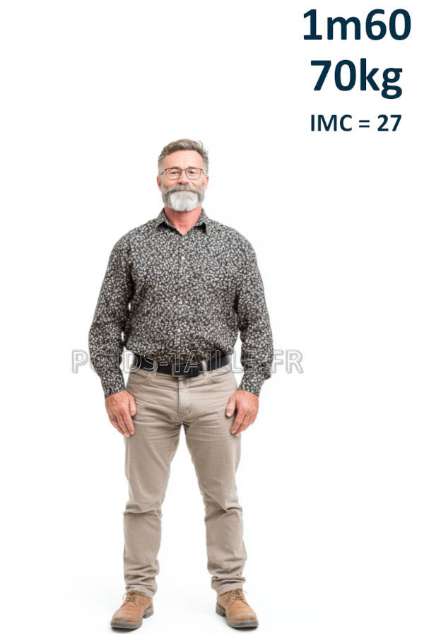 Homme 1m60 70kg