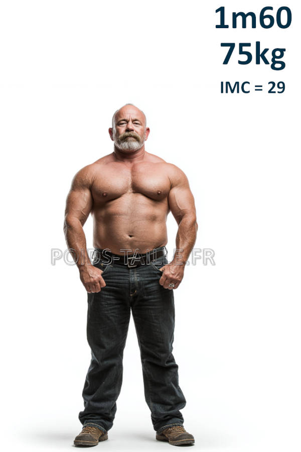 Homme 1m60 75kg