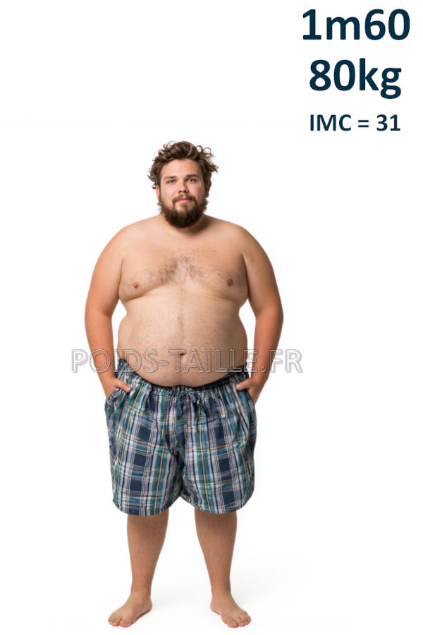 Homme 1m60 80kg