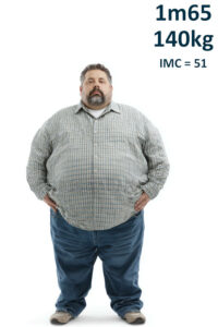 Homme 1m65 140kg