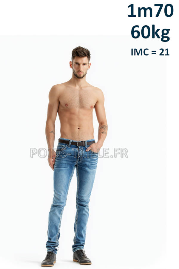 Homme 1m70 60kg