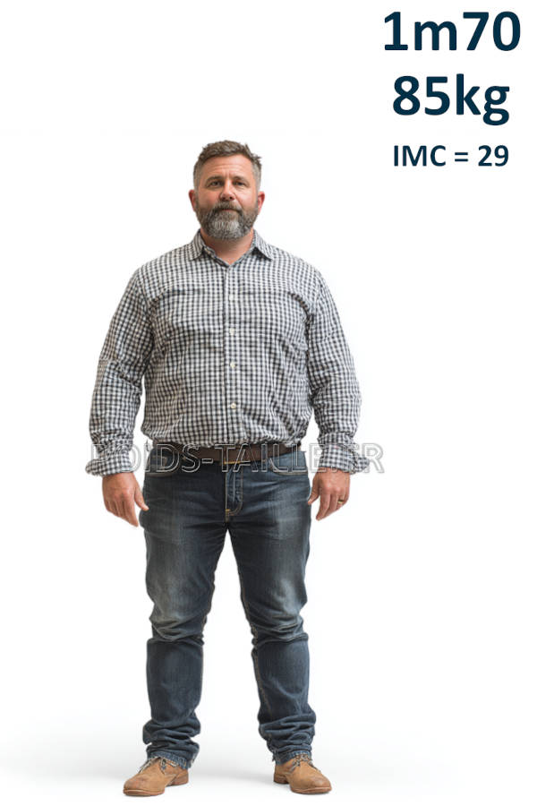 Homme 1m70 85kg