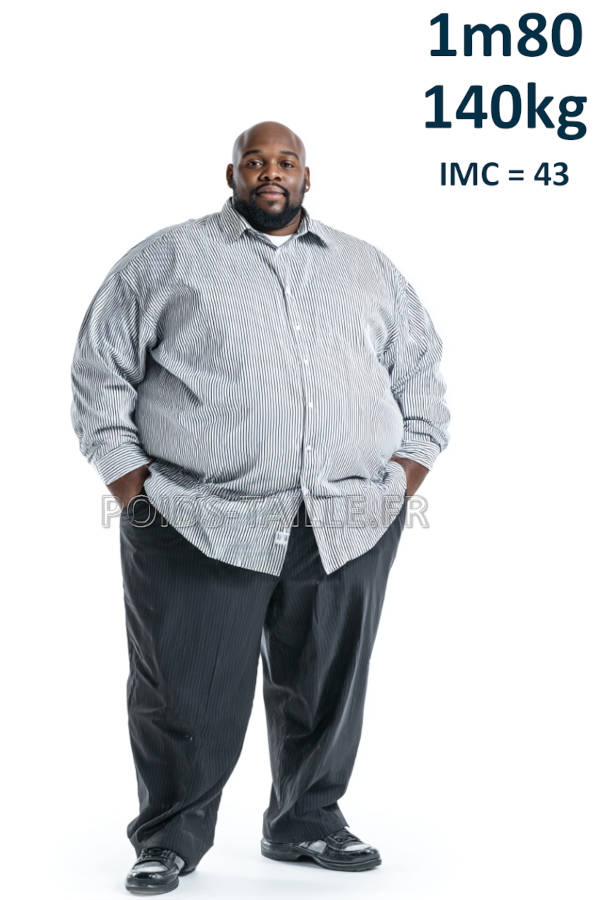 Homme 1m80 140kg