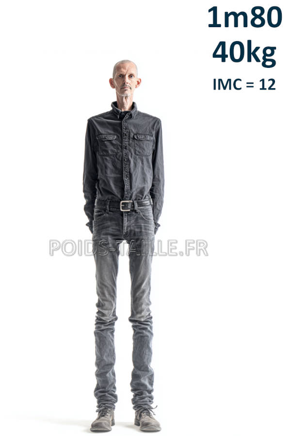 Homme 1m80 40kg