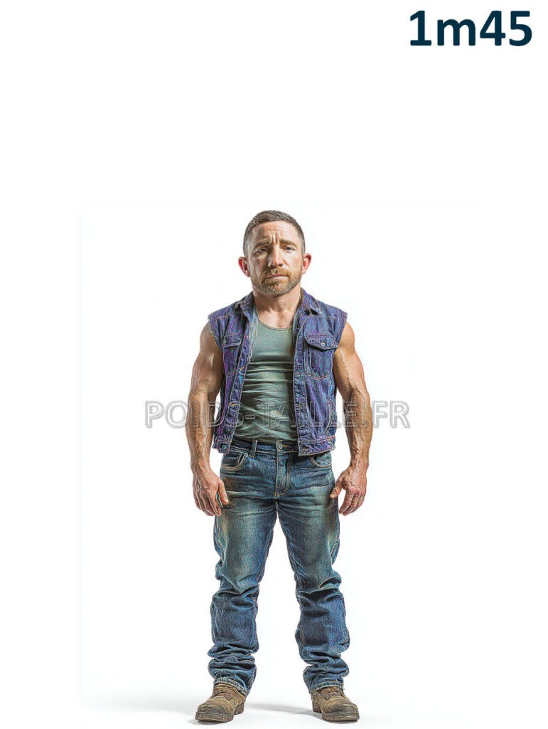 Quel est le poids idéal pour un homme d'1m45 ?