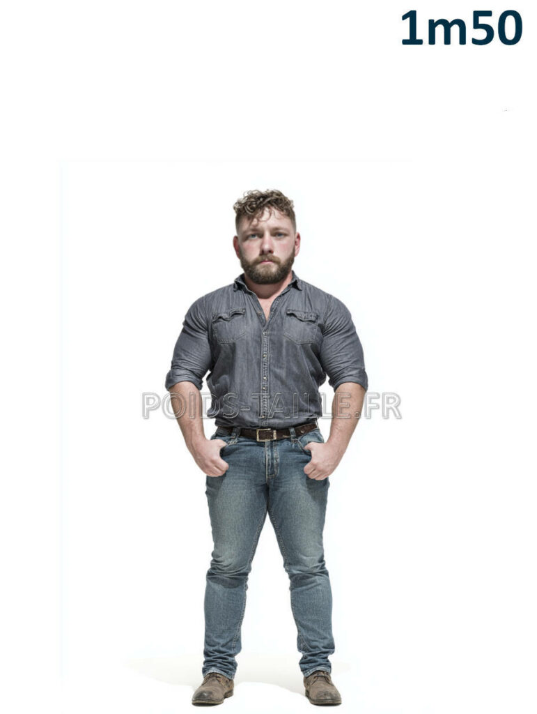 Quel est le poids idéal pour un homme d'1m50 ?