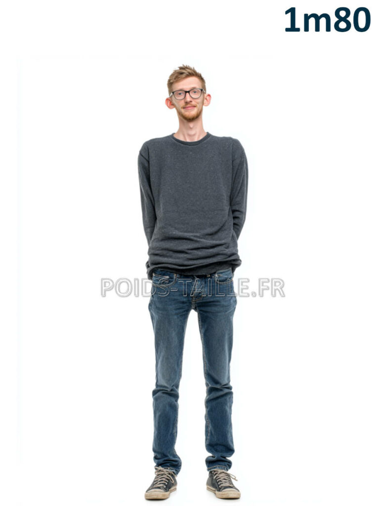 Quel est le poids idéal pour un homme d'1m80 ?