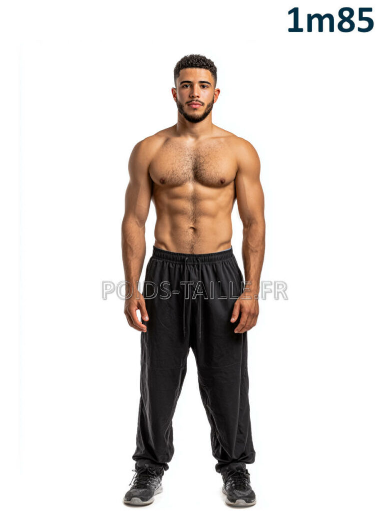 Quel est le poids idéal pour un homme d'1m85 ?