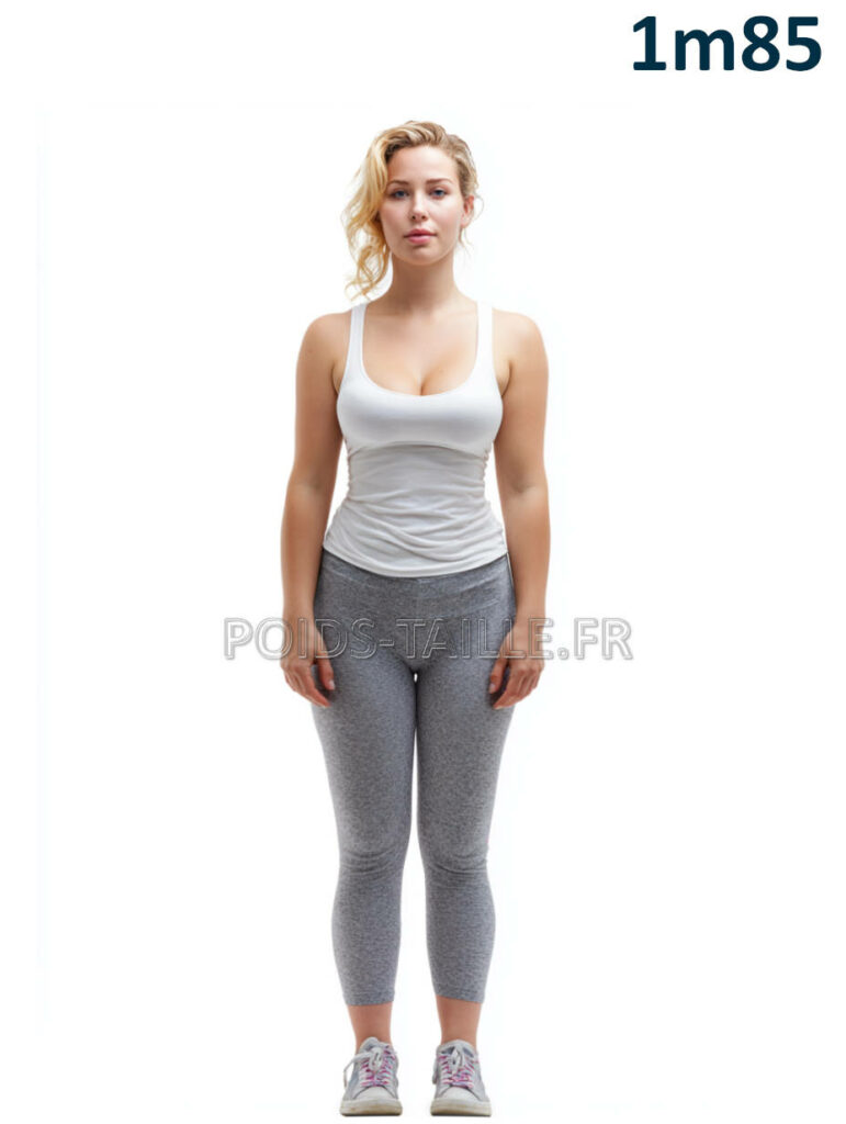 Quel est le poids idéal pour une femme d'1m85 ?