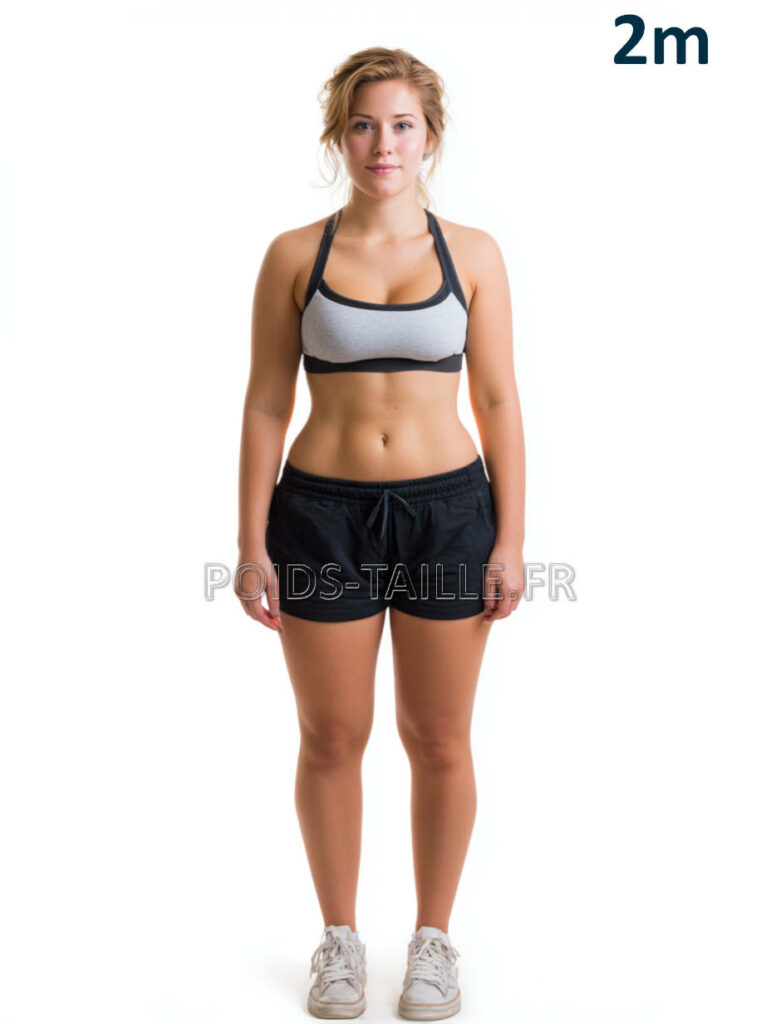 Poids idéal pour une femme de 2m