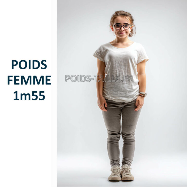 quel poid femme 1m55